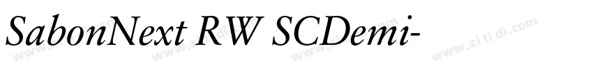 SabonNext RW SCDemi字体转换